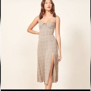 Reformation peridot dress in daffodil